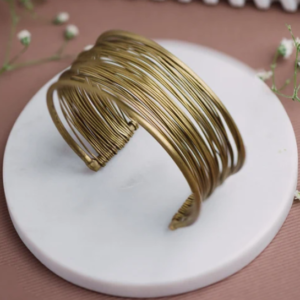 Cuff Brass Statement Adjustable Bracelet (Anti Tarnish)
